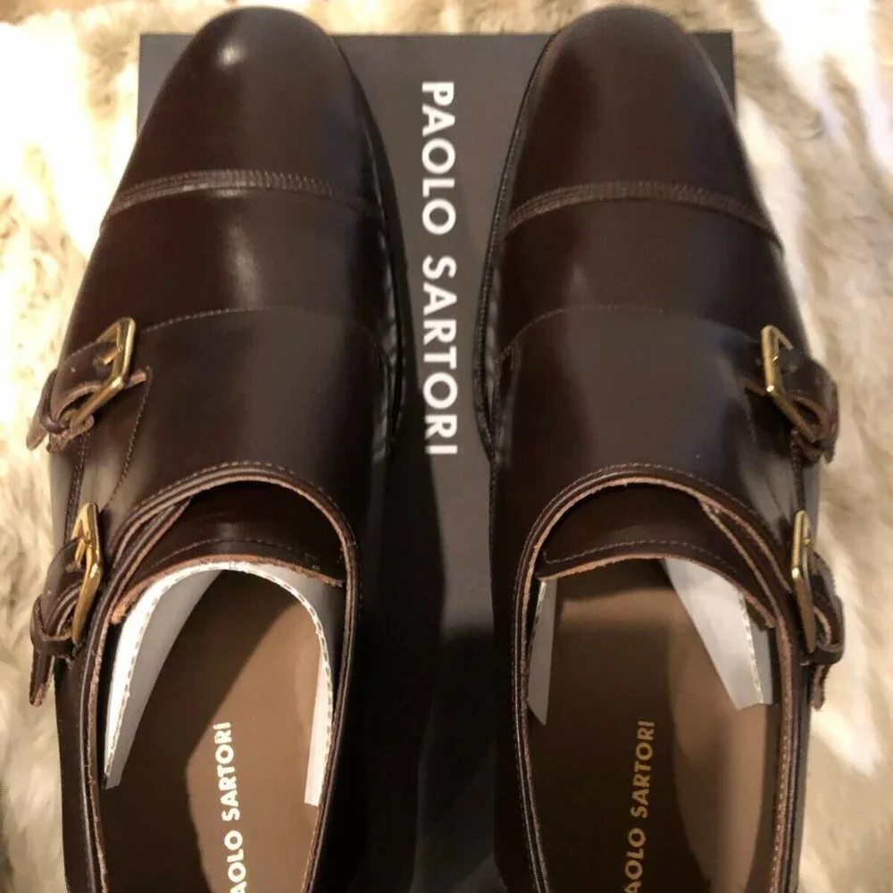 Paolo Sartori Double Monk Buckle Oxfords